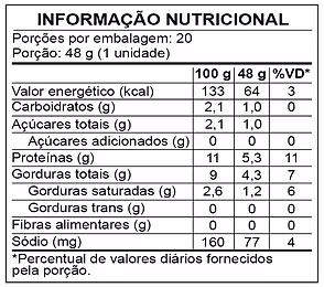 Tabela Nutricional