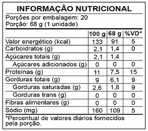 Tabela Nutricional